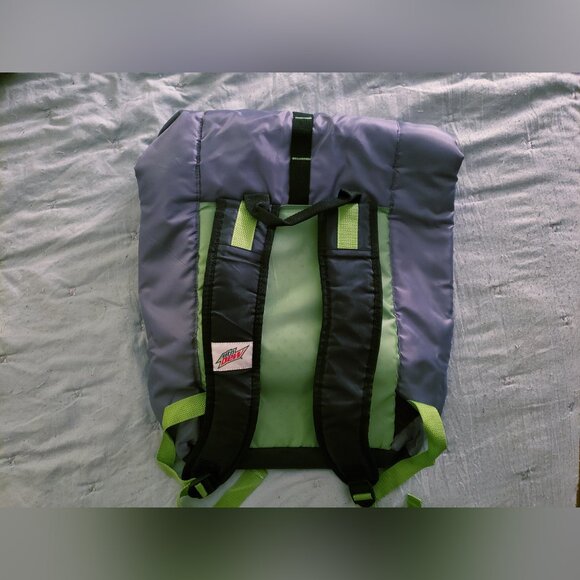 Mountain Dew Rolltop Cooler Backpack (Gray/Green) - NWOT - Picture 2 of 6